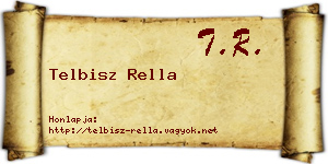 Telbisz Rella névjegykártya